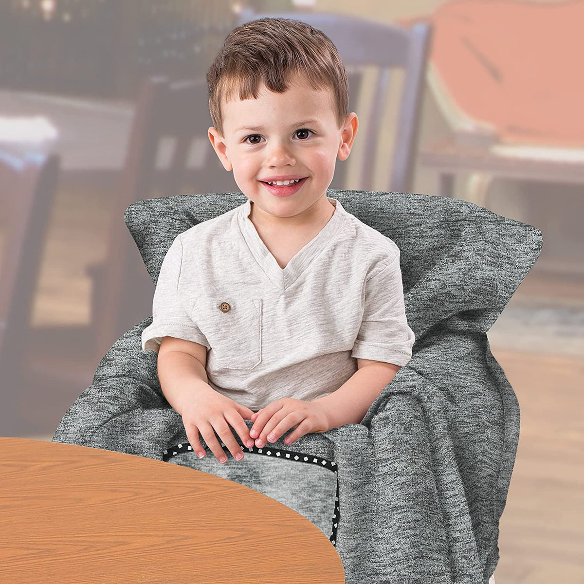 2-in-1 Full Coverage Shopping Cart Cover and High Chair Cover with Removable Seat Positioner Z329278