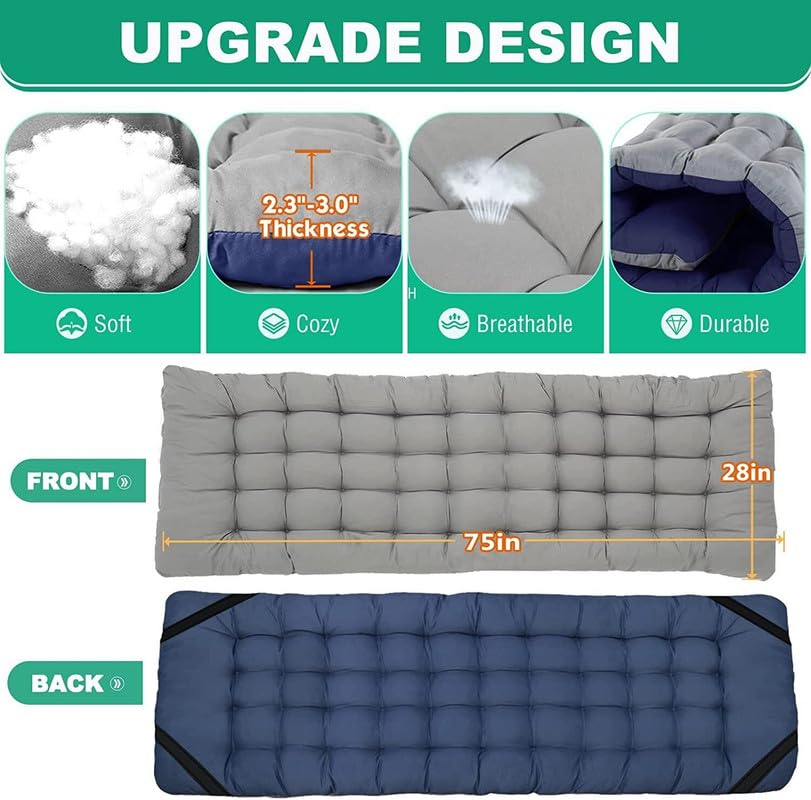 Gray Folding Camping Cot with Mattress Hold 600 LB E8580