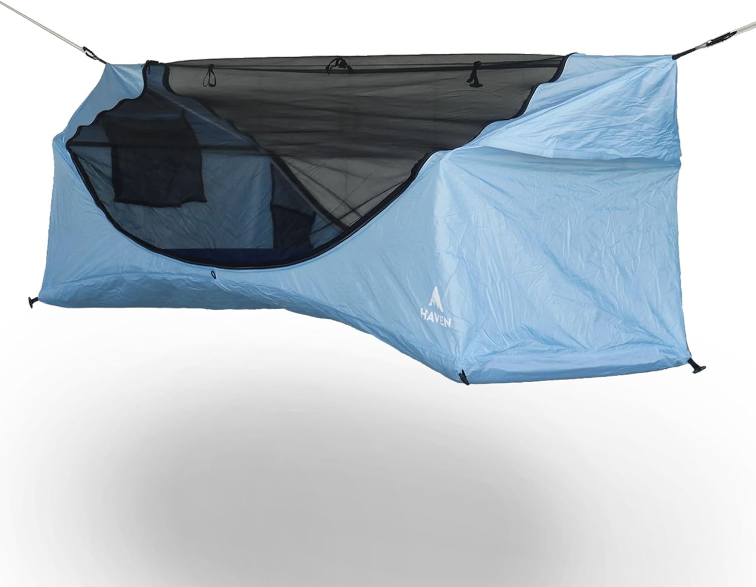 80"x30" Forest Green Lay Flat Hammock Tent with Mosquito Net and Insulated Pad L669