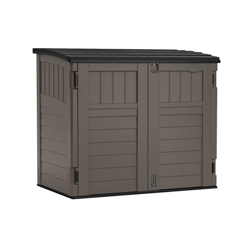Outdoor Storage Shed, Horizontal, 4' x 2.5', Stoney Grey P261268