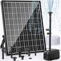 30W Solar Pond Pump 430GPH with Diverter Valve & 6.6 FT Tubing S3605