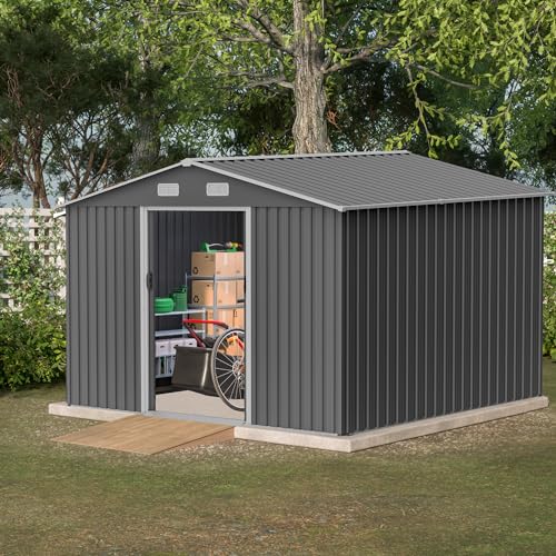 6x4 Ft Outdoor Storage Shed Black J338006
