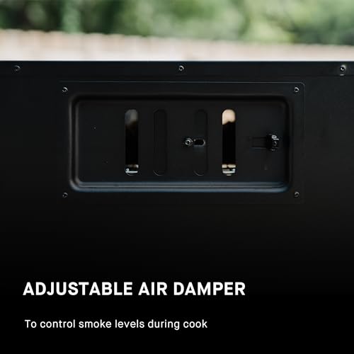 40-inch Propane Gas Vertical BBQ Smoker with Analog Temperature Control in Black D250789