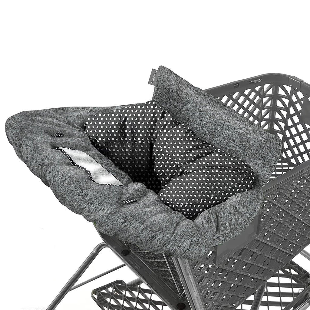 2-in-1 Full Coverage Shopping Cart Cover and High Chair Cover with Removable Seat Positioner Z329278
