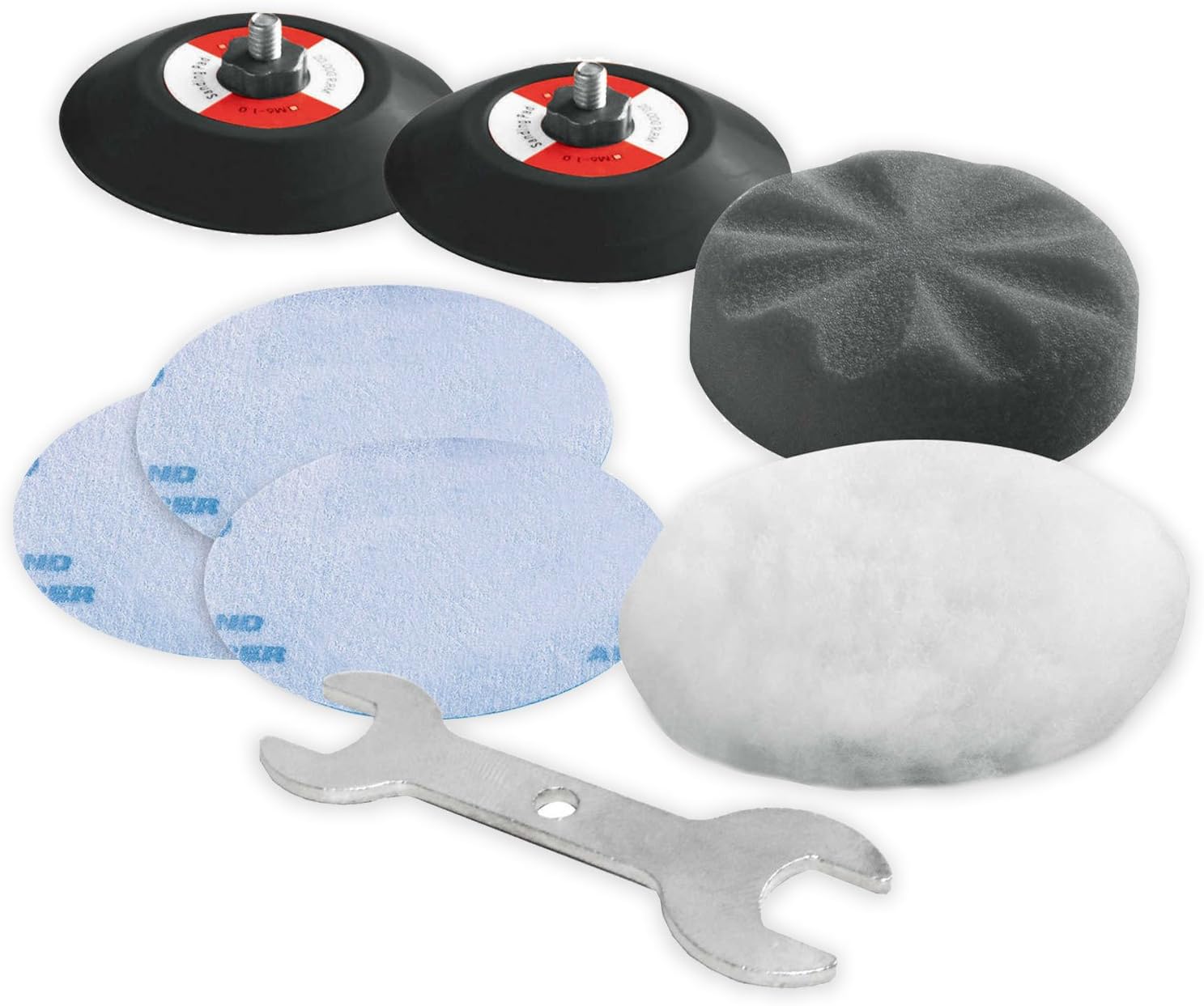 12V Cordless 3" Mini Polisher Tool Set with 2 Li-ion Batteries, Charger, and Accessory Kit G552