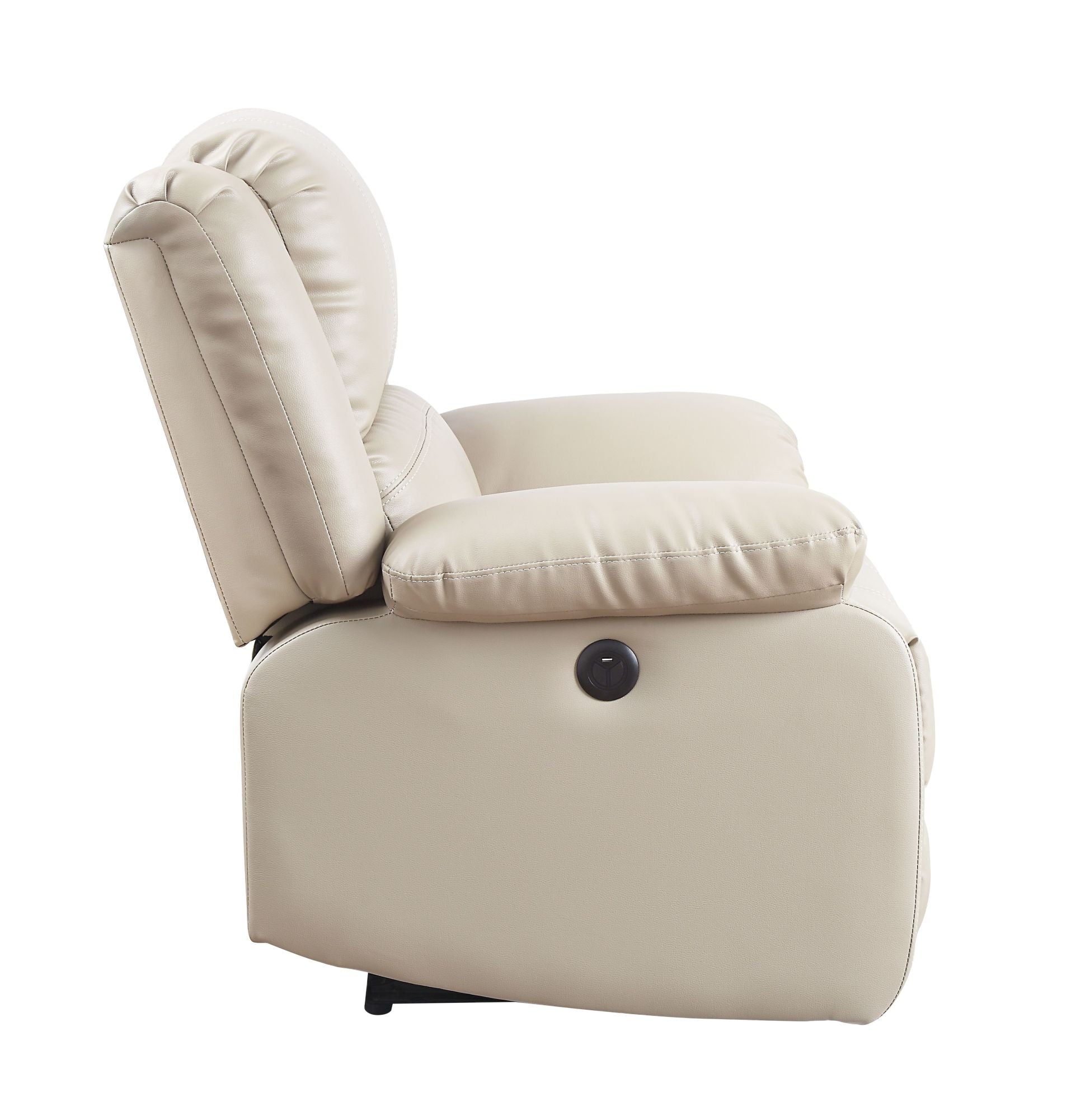 Beige PU Power Motion Sofa F54797