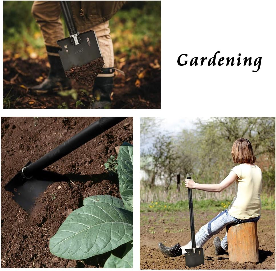 Folding Shovel and Camping Axe Tool Kit with Carrying Bag L349216