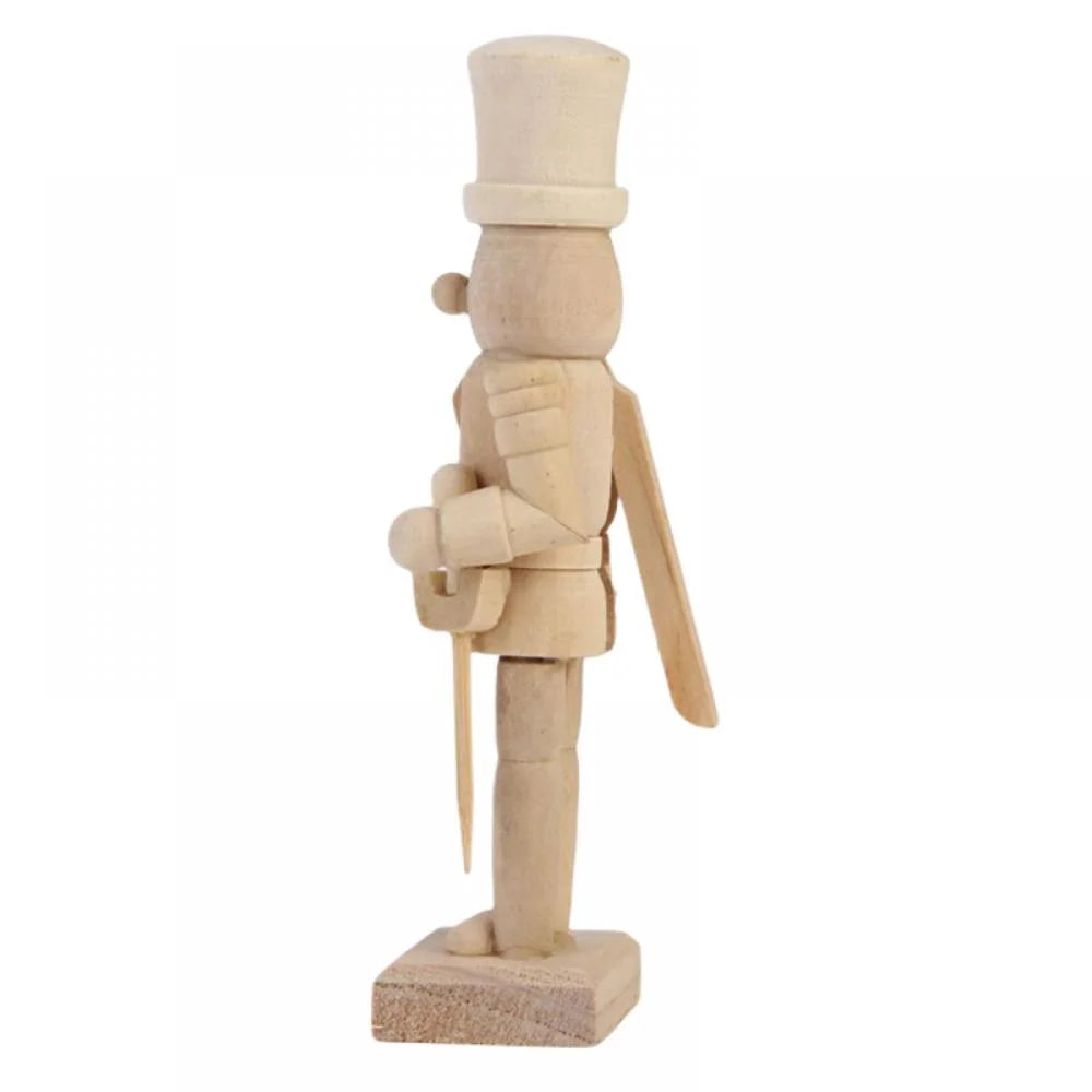 Unfinished Wood Nutcracker Ornaments 6 Pcs W618418