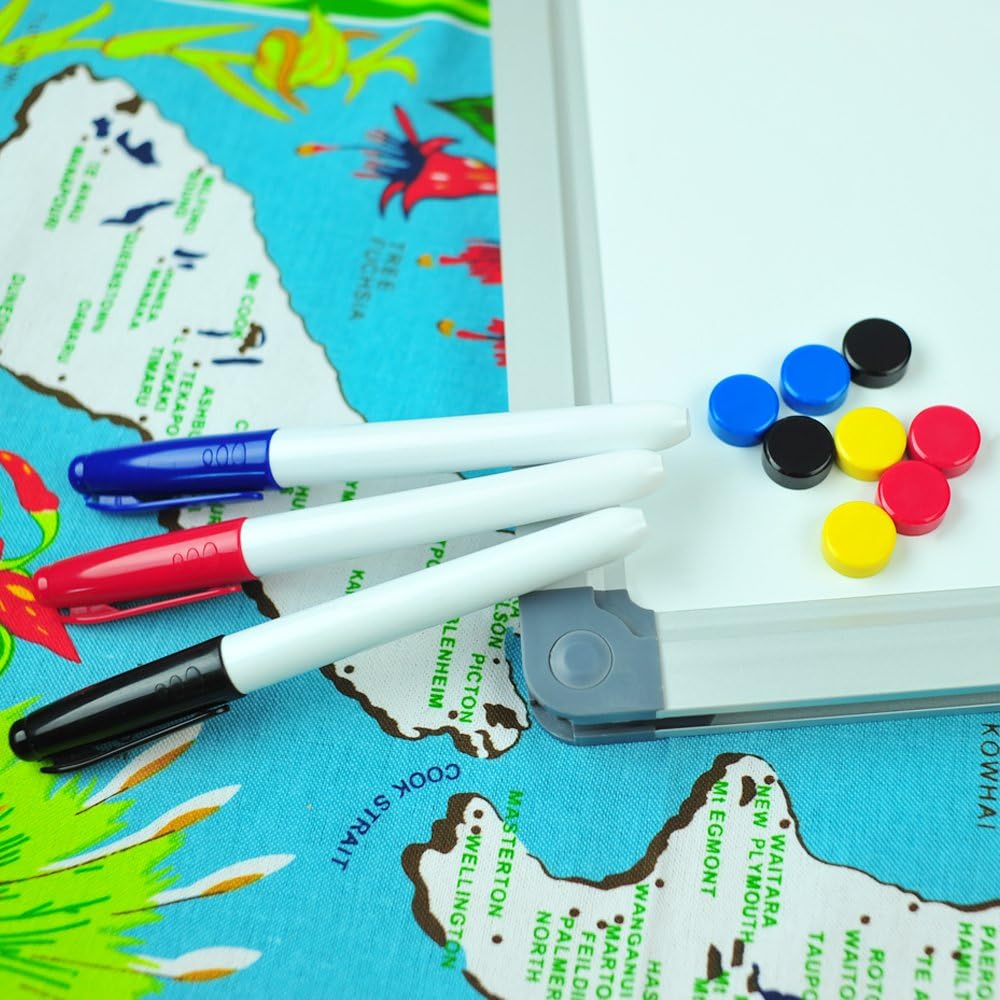Black Aluminium Framed Magnetic Dry Erase Calendar Whiteboard 36 x 24 Inch S158440