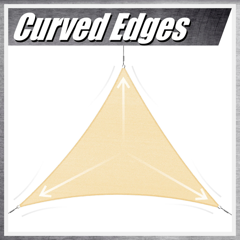 Beige Square Sun Shade Sail Canopy P639139