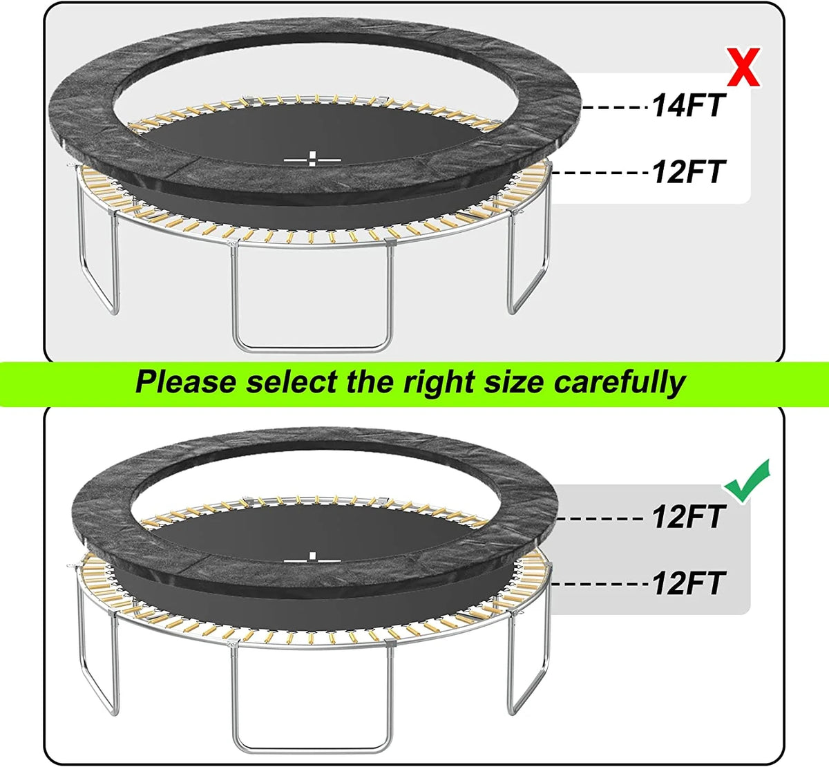 12FT Round Trampoline Replacement Safety Pad G670781
