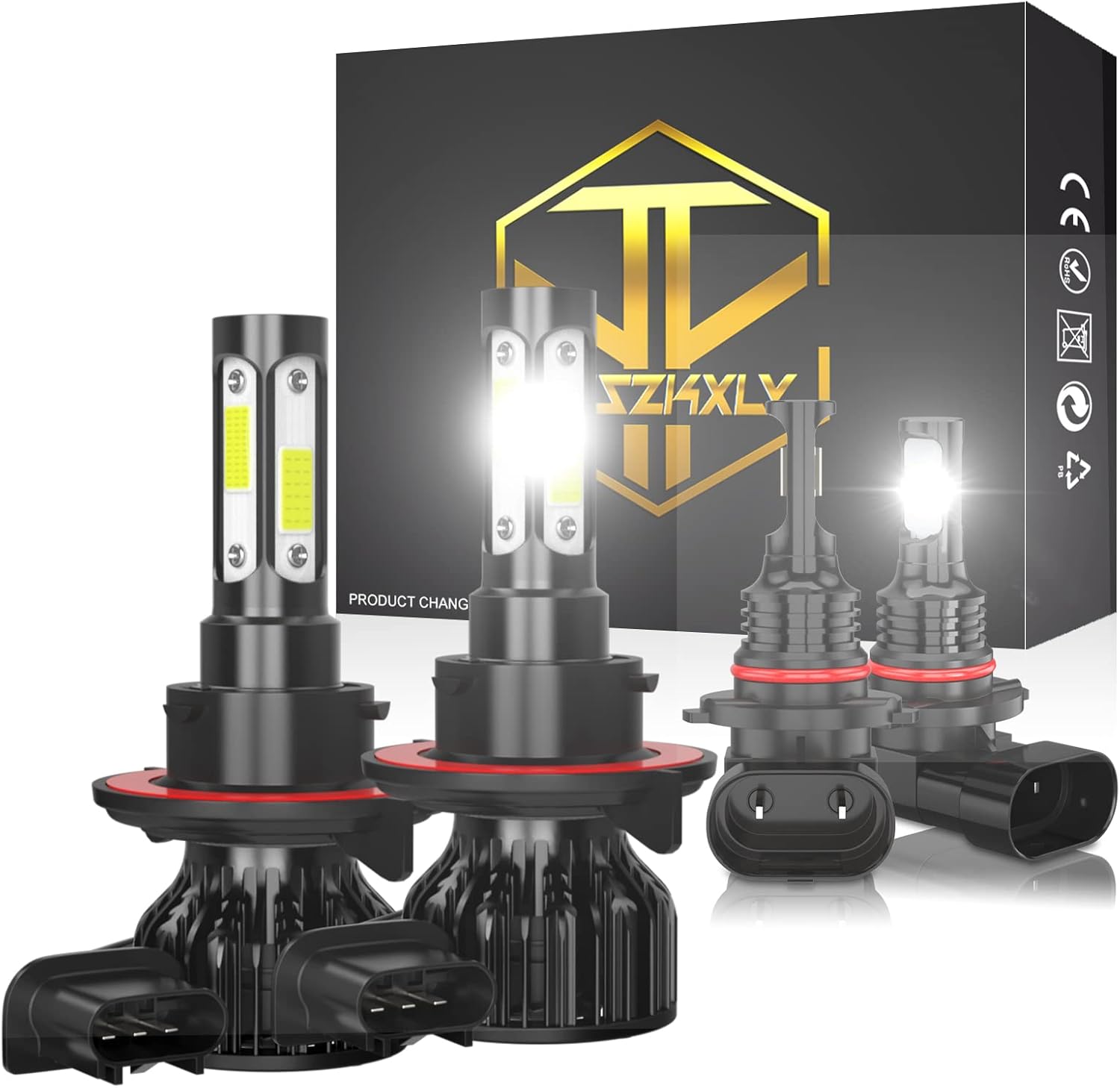 LED Headlight Bulbs Pack of 6 6500K T632405