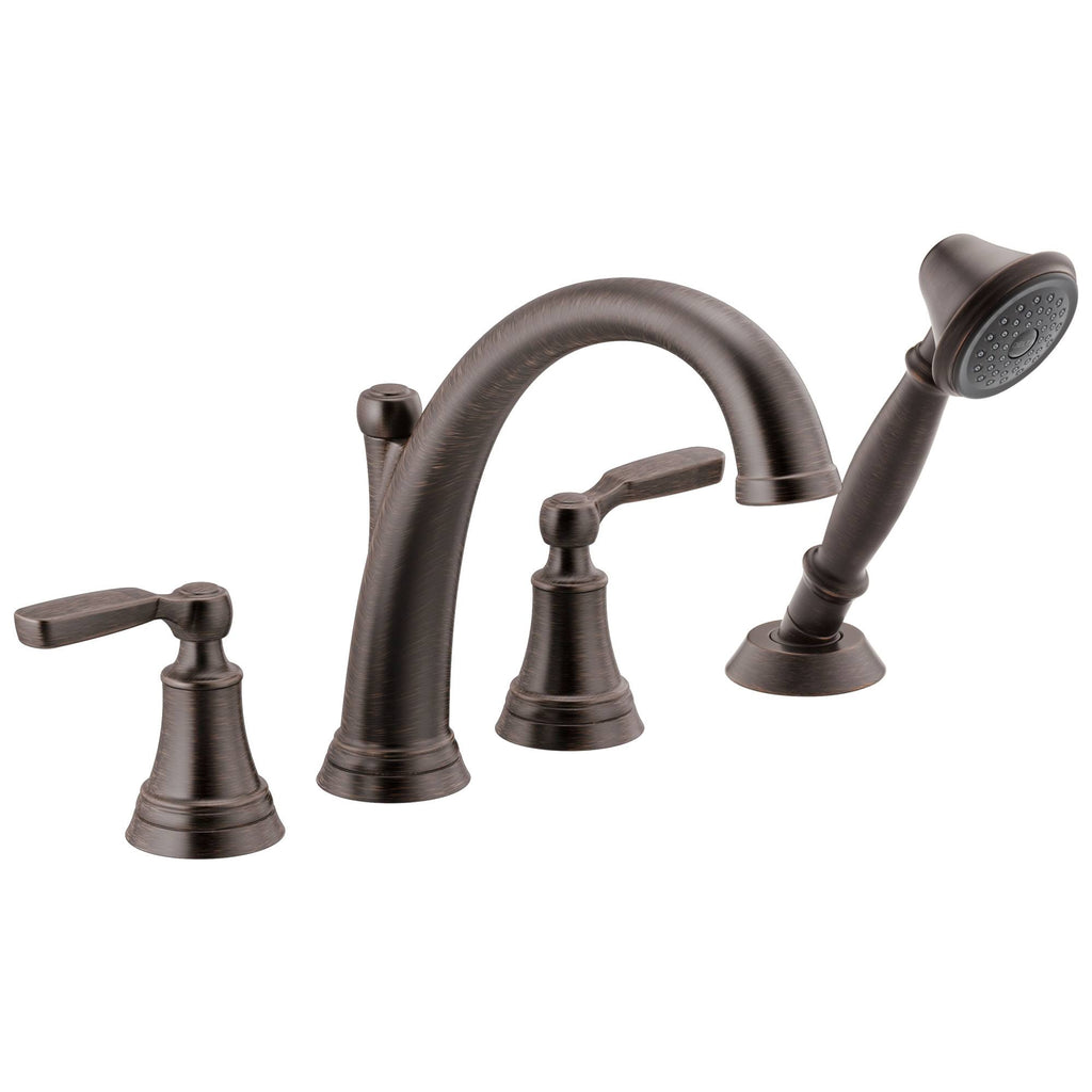 Roman Tub with Handshower Trim Venetian Bronze C7151