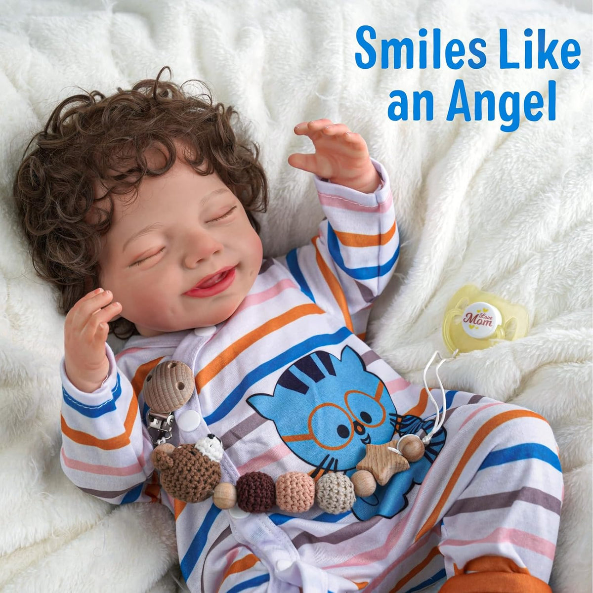20-Inch Soft Body Reborn Baby Dolls with Toy Accessories W371