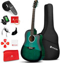 Blue 41 Inch Cutaway Acoustic Guitar Bundle with Gig Bag N746