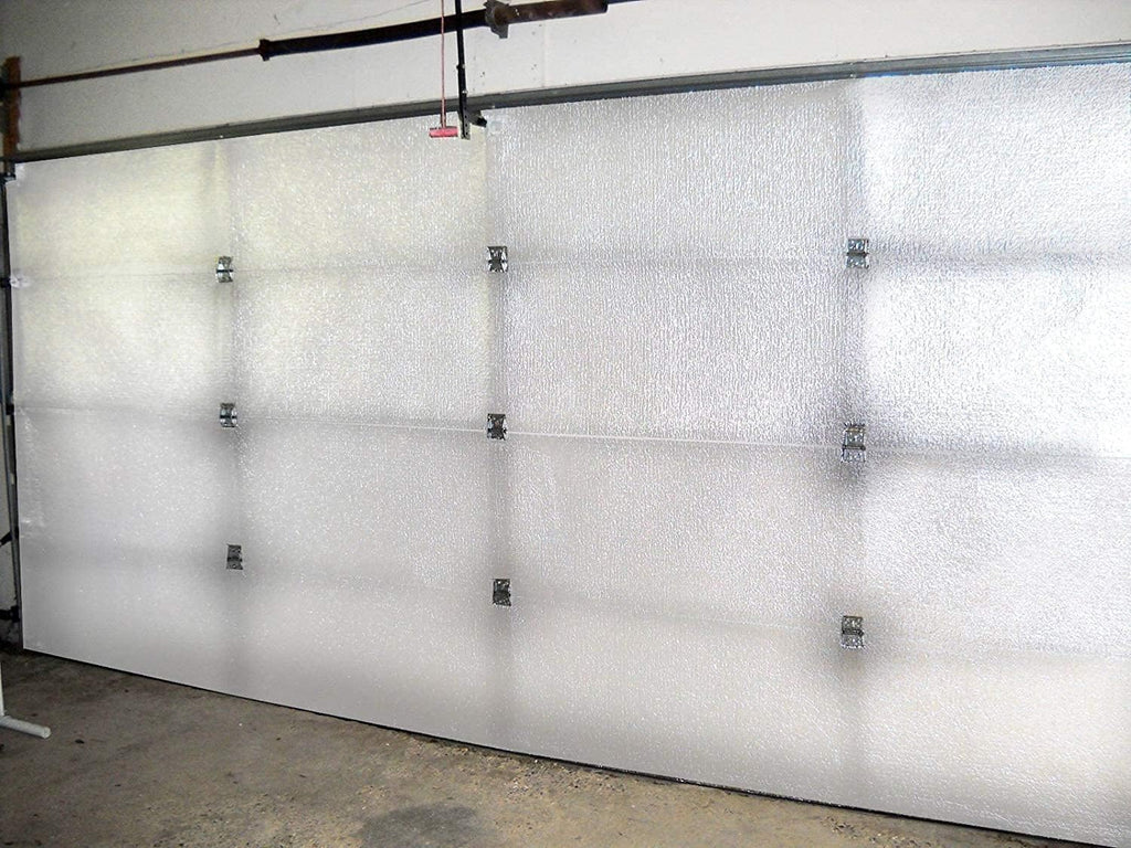 White Reflective Foam Core 2 Car Garage Door Insulation Kit 18FT x 8FT O6309