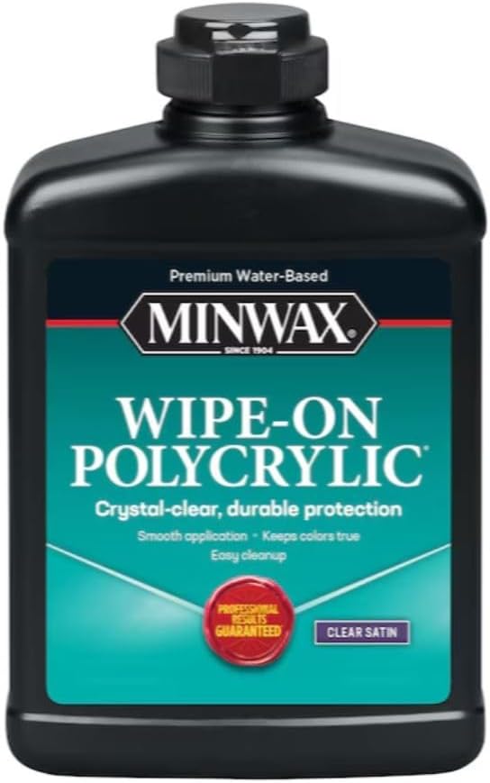 Clear Wipe-On Poly Water-Based Polyurethane, Satin V362