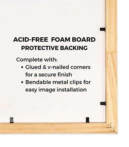 Charcoal Black Solid Wood Shadow Box Picture Frame with UV Acrylic A348