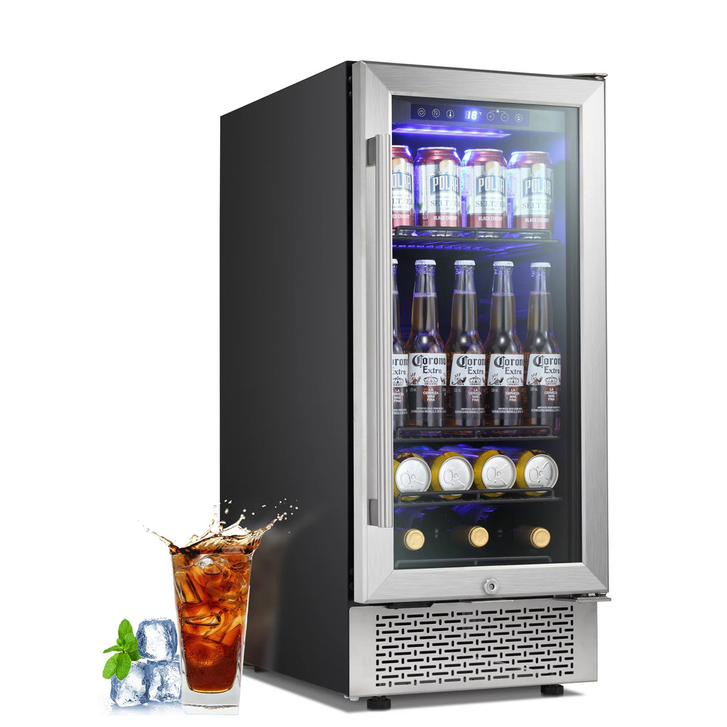 15 inch Beverage Refrigerator with Clear Glass Door G58021