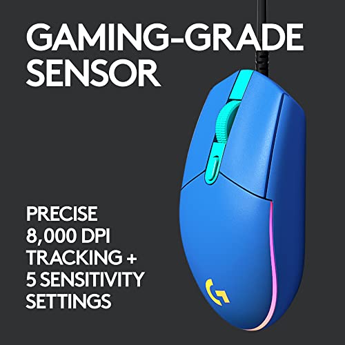Wired Gaming Mouse with 8,000 DPI and 6 Programmable Buttons O212