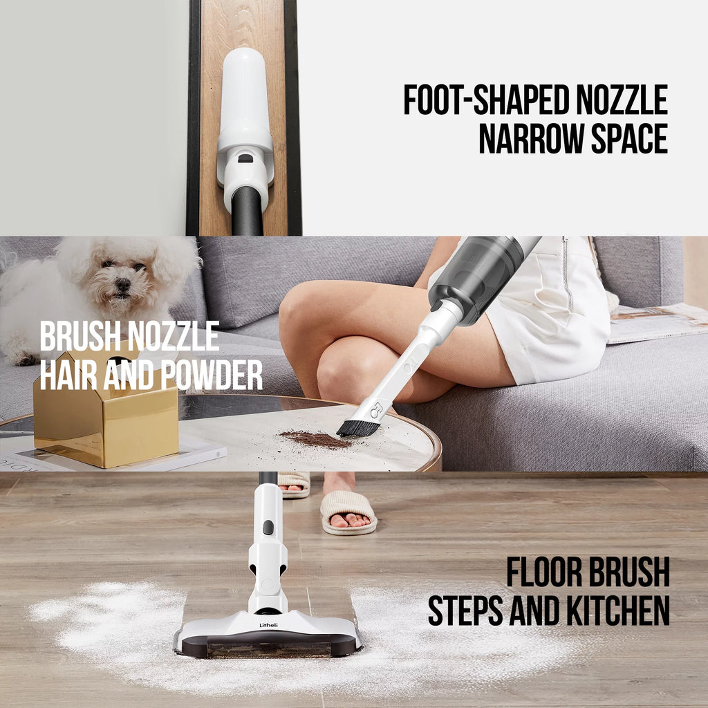 6-In-1 Cordless Vacuum Cleaner with 4Ah Battery White W88852