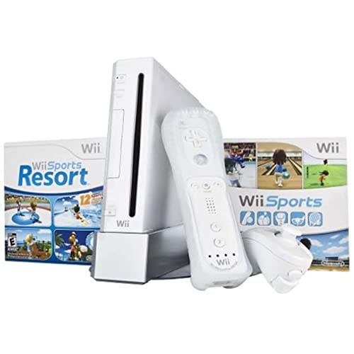 White Wii Bundle with Wii Sports & Wii Sports Resort E2061