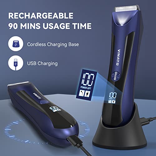 Waterproof Electric Body Hair Trimmer with Ceramic Blade Z81604