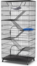 6-Tier Metal Cat Cage with 3 Doors, 36" x 22" x 72" B859