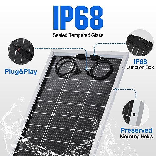 100 Watt 12 Volt Monocrystalline Rigid Solar Panel R53016