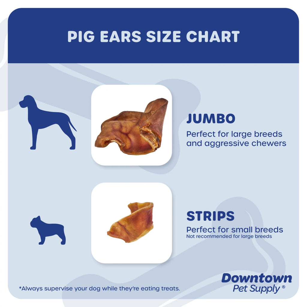 35 Pack Pig Ears Dog Chews F134