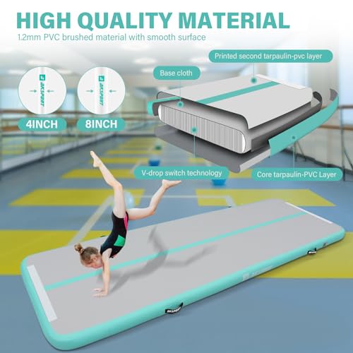 Inflatable Gymnastics Air Mat Tumble Track with Air Pump H758723