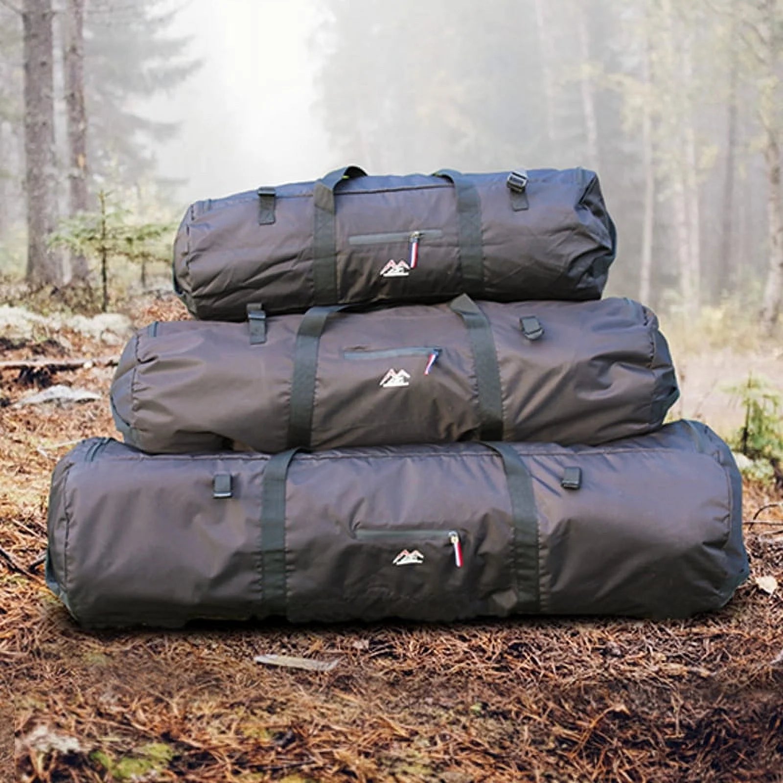 60L Waterproof Roll Top Duffel with Carry Straps C27433