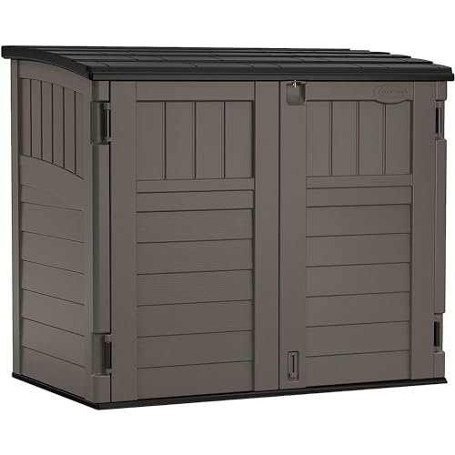 Outdoor Storage Shed, Horizontal, 4' x 2.5', Stoney Grey P261268