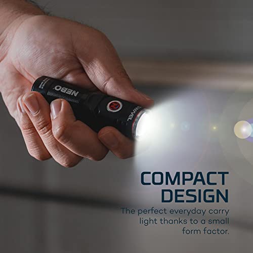 Compact LED Flashlight with Swivel Head, Magnetic Base, Rugged Aluminum Construction K350541