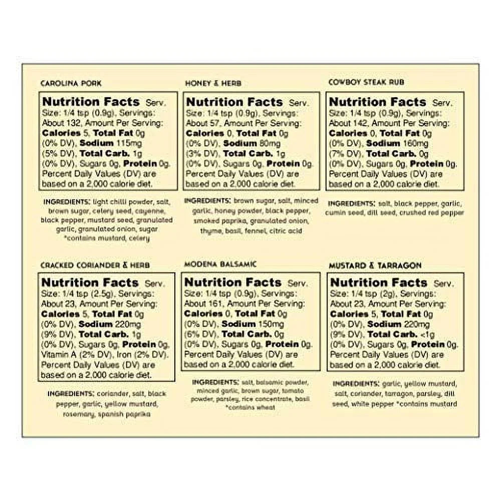 6 Pack Grill Seasonings and Rubs U577