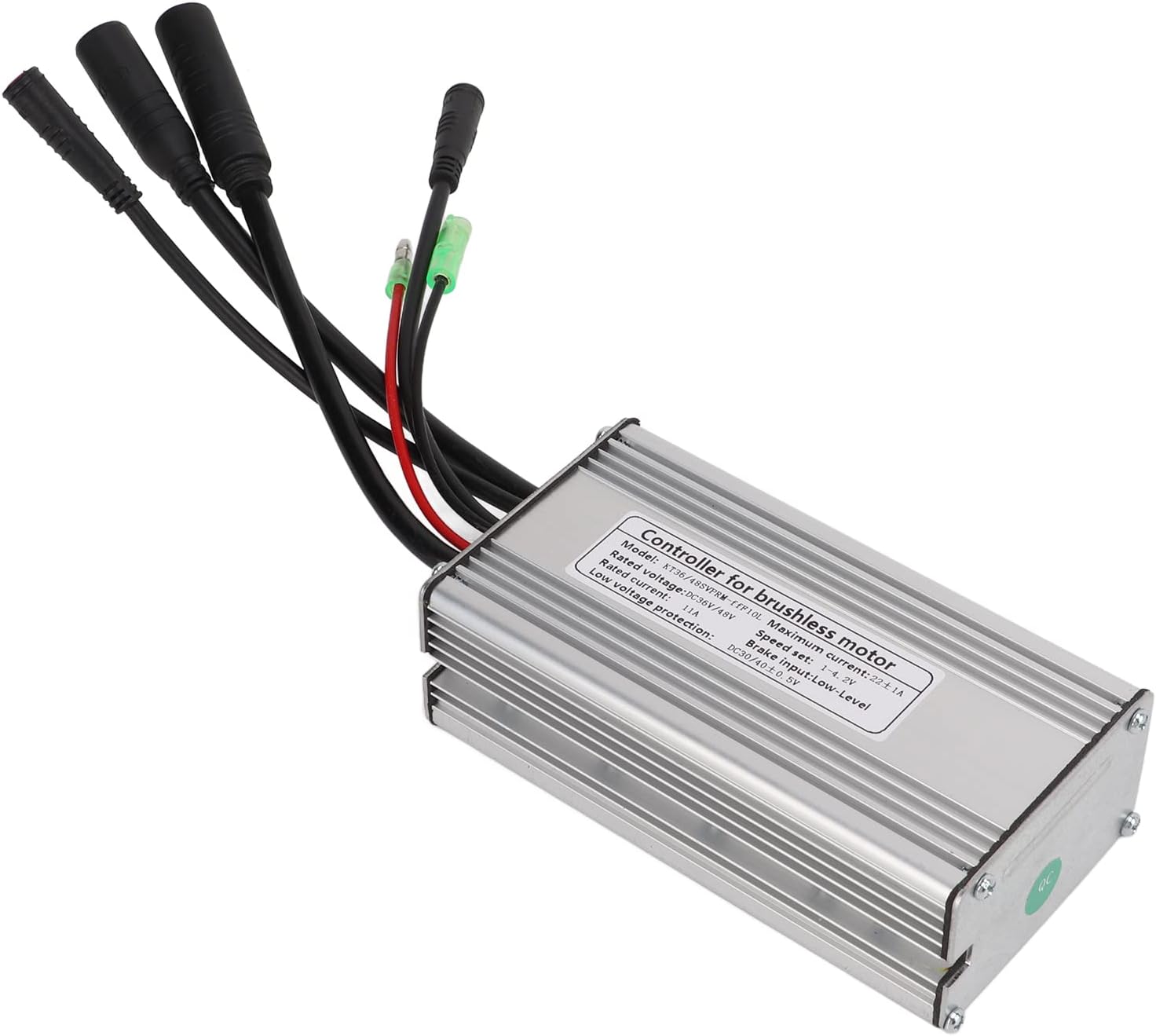 Motor Brushless Controller, 36V/48V 22A Waterproof Sine Wave Motor Controller for 500W Motor E-Bike D88119