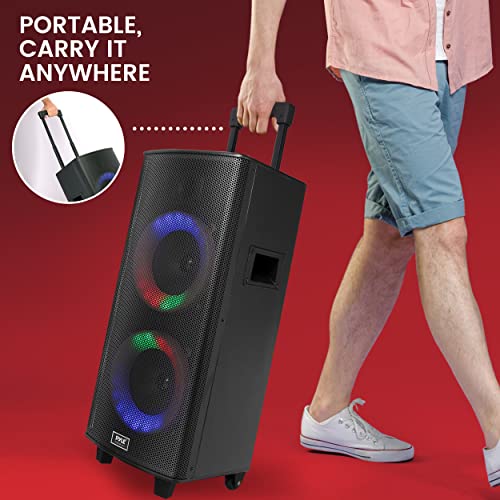 700W Dual 8” Rechargeable Bluetooth PA Speaker System K270