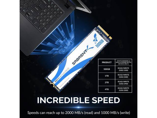 500GB NVMe PCIe M.2 2280 Internal SSD U1000