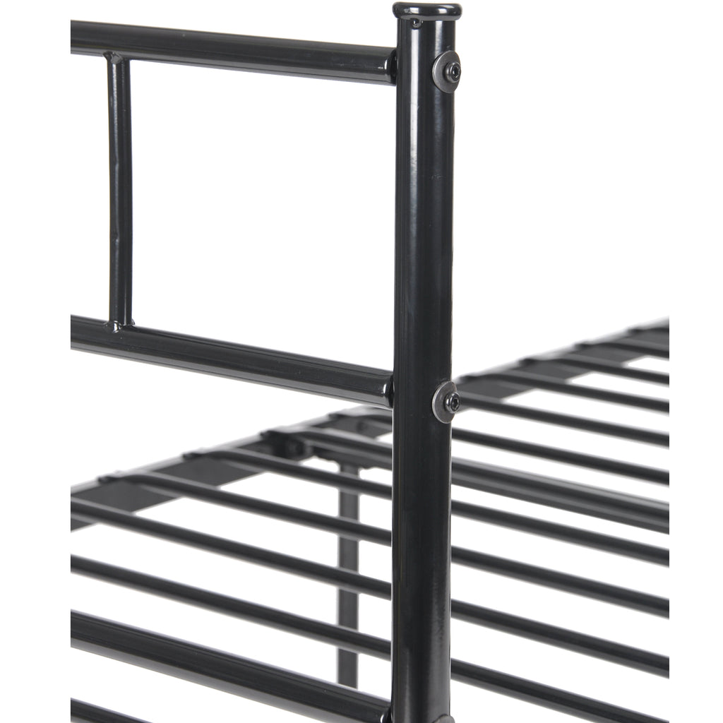 Black Metal Single Bed Frame H622