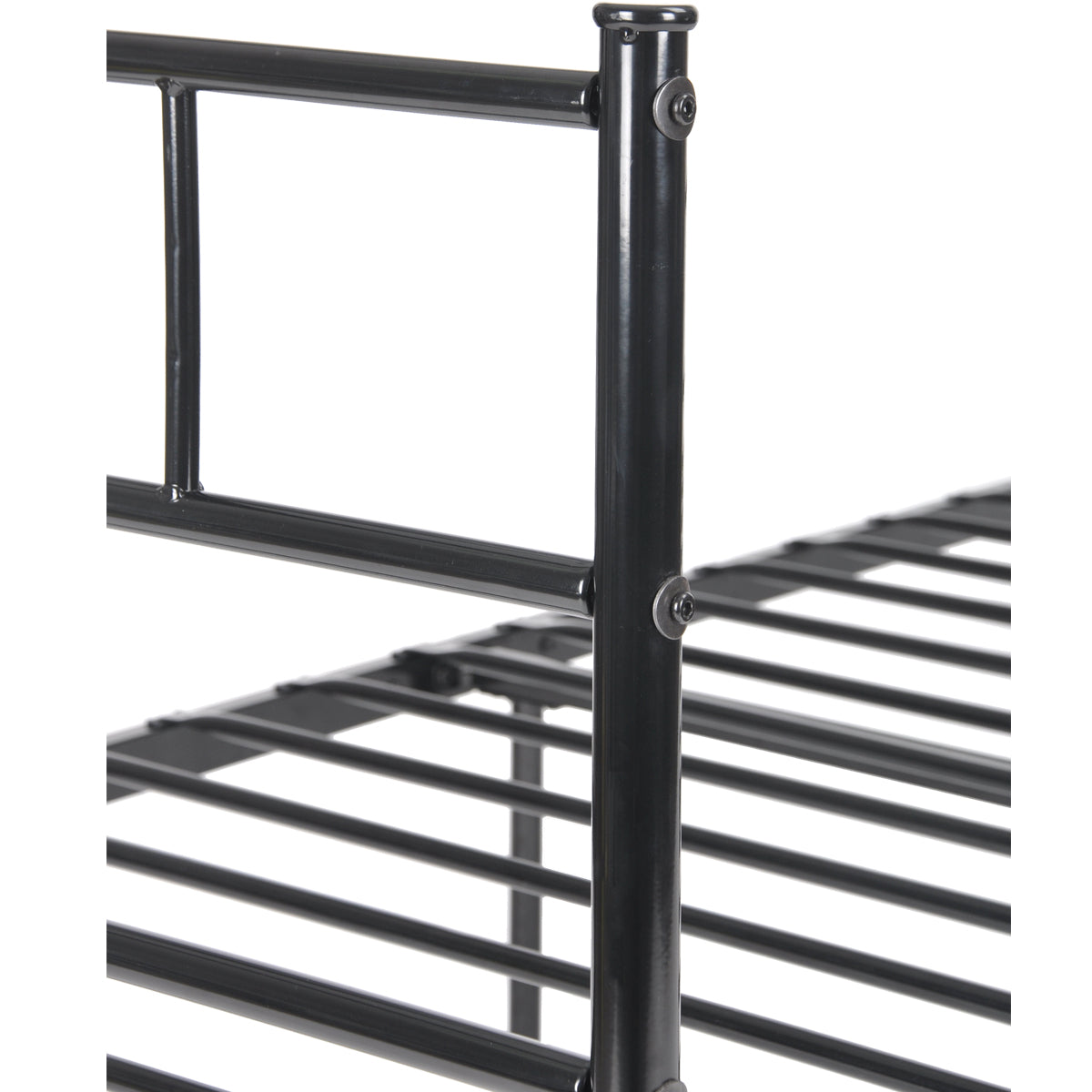 Black Metal Single Bed Frame H622