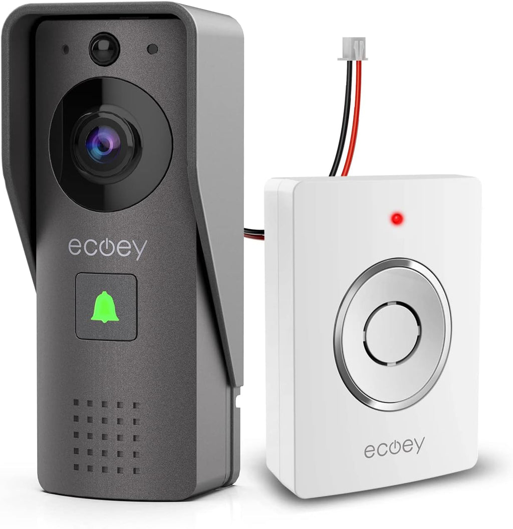 Video Doorbell Camera with Two-Way Audio, 1080P HD, PIR Motion Detection, Solar Energy M1247