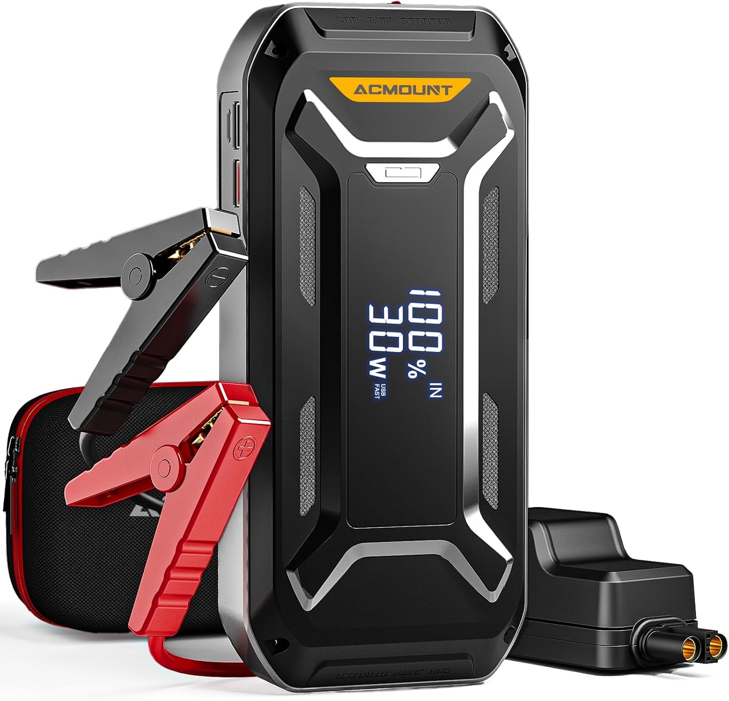 5000A Peak 12V Portable Car Jump Starter with LCD Display O322