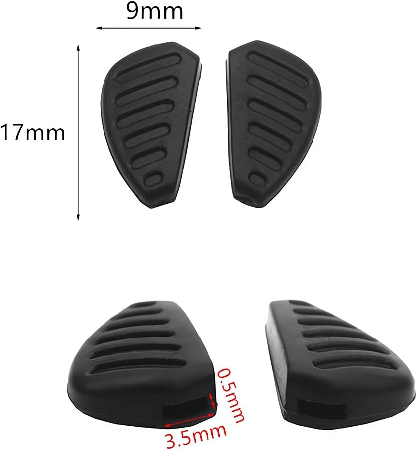 5 Pairs Plug-in Silicone Nose Pads for Eyeglass Sunglasses G361