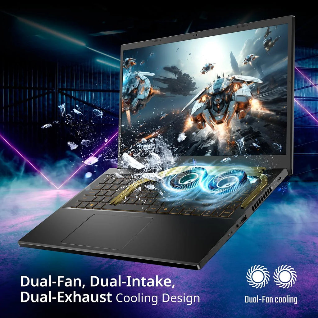 ASUS TUF A16 Gaming Laptop - AMD Ryzen 7 7445HS - RTX 4050 - Backlit Keyboard RGB - 16" WUXGA 144Hz - 32GB DDR5 RAM - 1TB PCIe SSD - Windows 11 - 2025 N518079