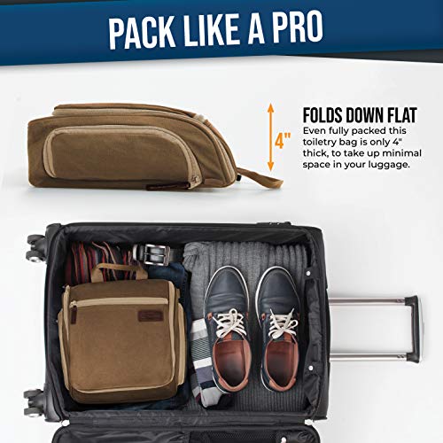 Large Hanging Travel Toiletry Bag with 10 Compartments, Water-Resistant Nylon I895