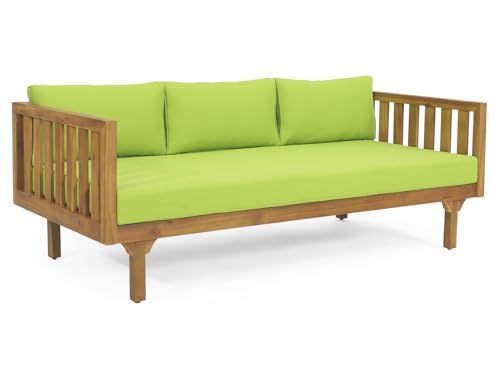 Grey Acacia Wood 3 Seater Daybed with Cushions Z687525