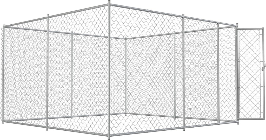 Large Dog Kennel Outdoor Heavy Duty Galvanized Chain Link Metal Dog Pen Enclosure L280