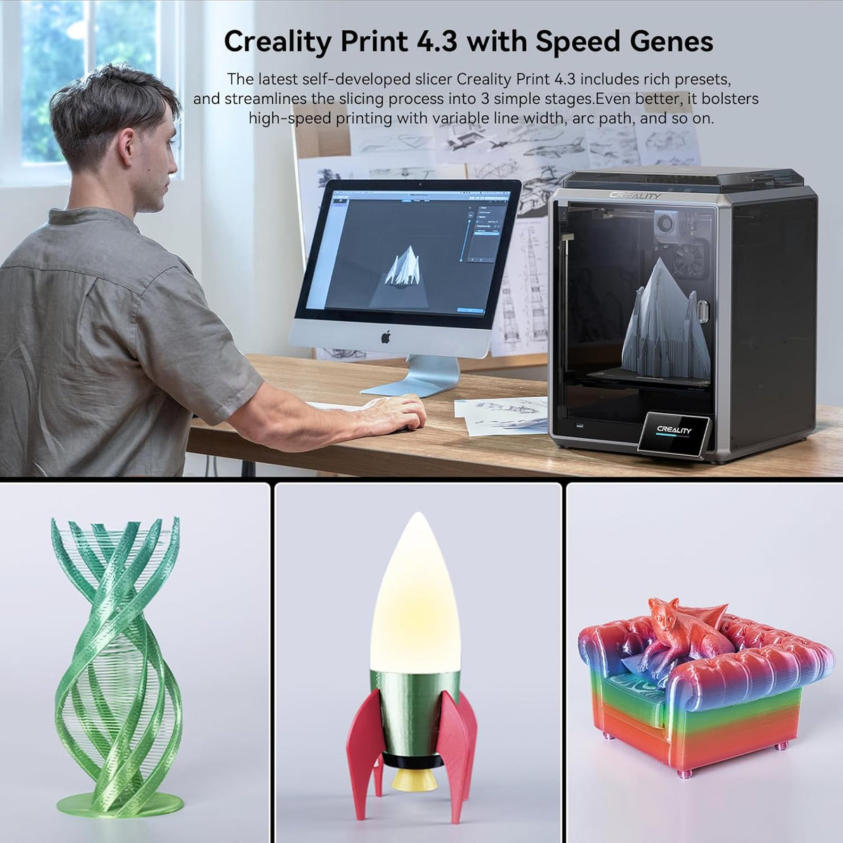 3D Printer Bundle with AI Camera P48730