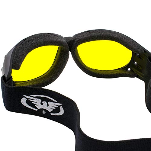 Padded Motorcycle Dirt Bike Riding Goggles Bundle D484