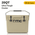 20 QT Hard-Sided Ice Chest Cooler, Tan K5936